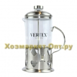M2201 Френч-пресс для заваривания чая Vertex 600 мл нержавеющая сталь